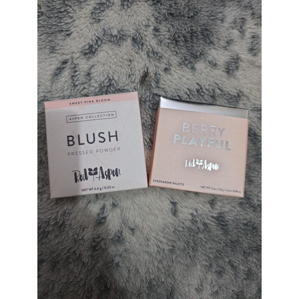 Red Aspen Sweet Pink Bloom Blush & Berry Playful Eyeshadow Palette Set